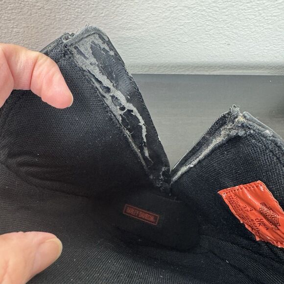 Women’s Harley Davidson Linda Boots Leather Black Motorcycle Moto 88401 Skull 6 - Picture 15 of 16